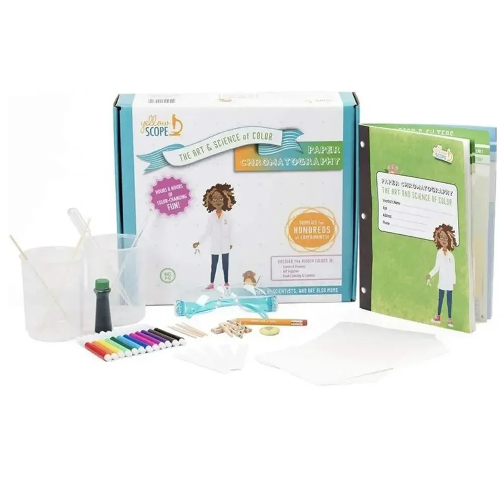 Yellow Scope Girls Science Kit - Art & Science Of Color - Paper Chromatography